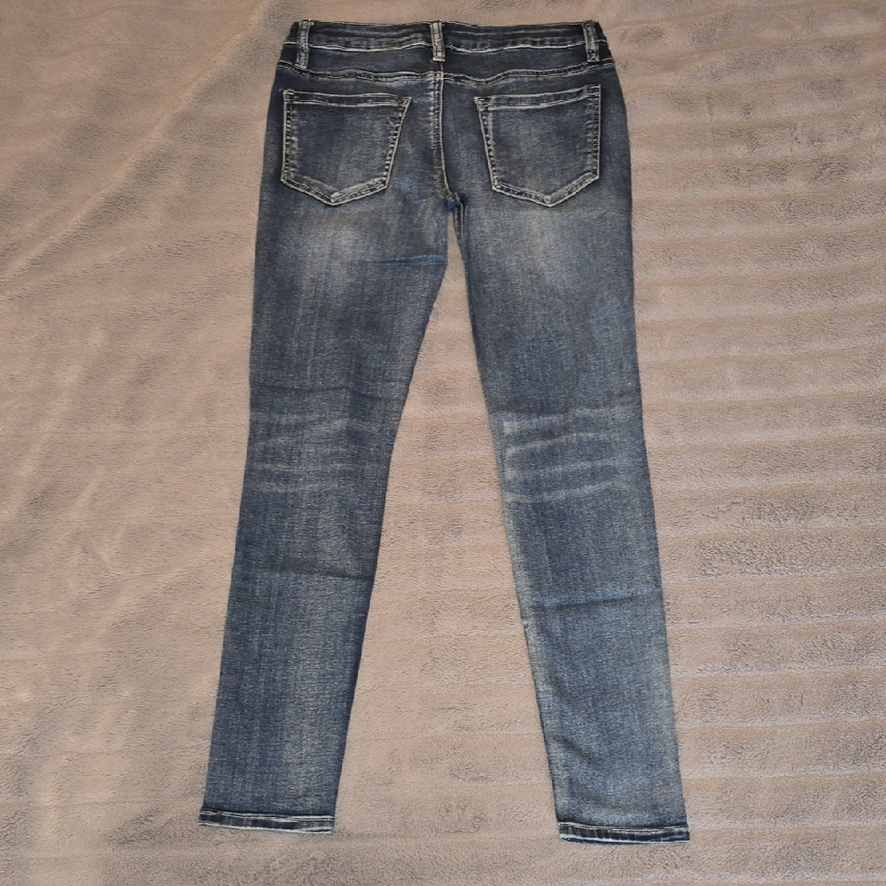 Ashley Mason Blue Denim Skinny Stretch Jeans Size 5 - Picture 4 of 5